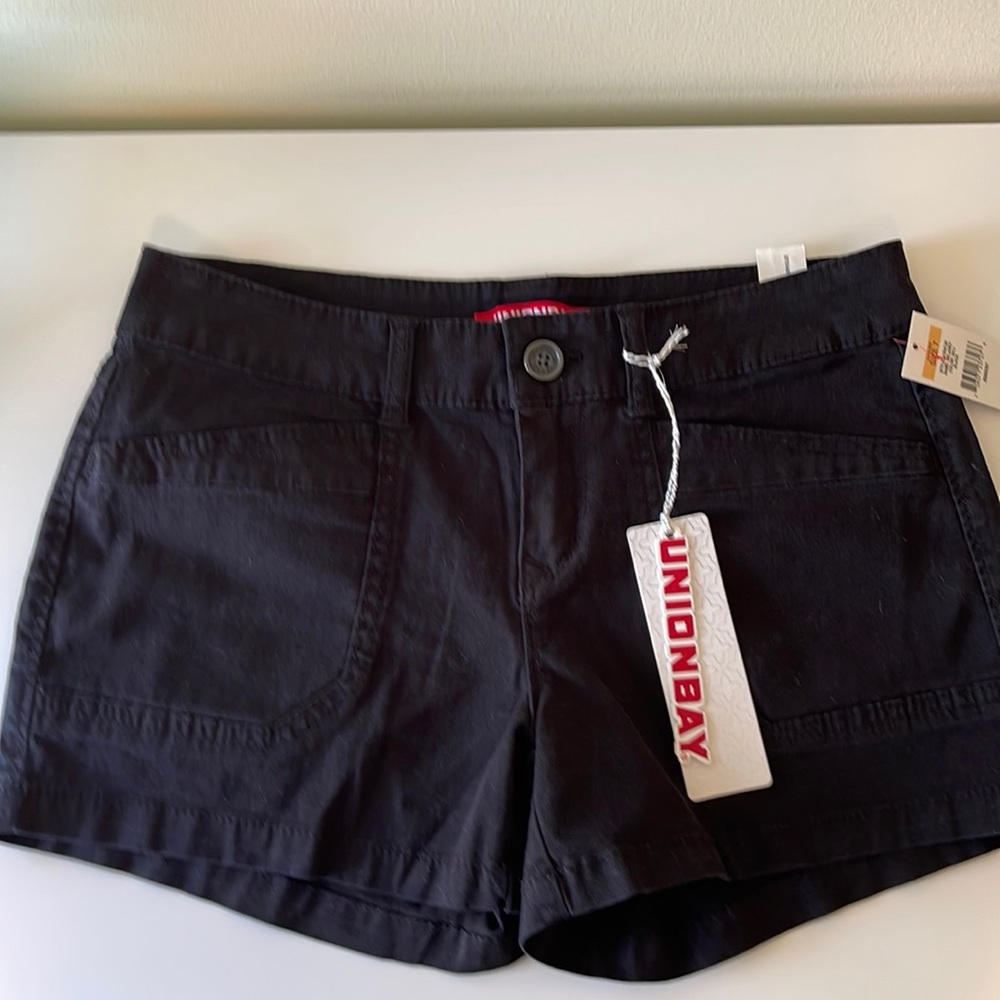 UNIONBAY Delaney Black Stretch Shorts Size:7Jr NWT